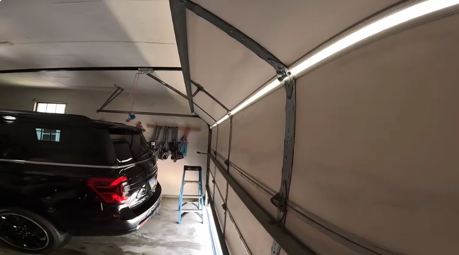 Garage door cable repair track alignment and panel work in Danville CA